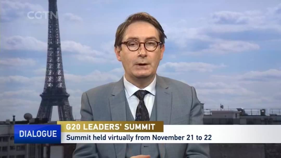 Joël Ruet on CGTN, about the G20 summit