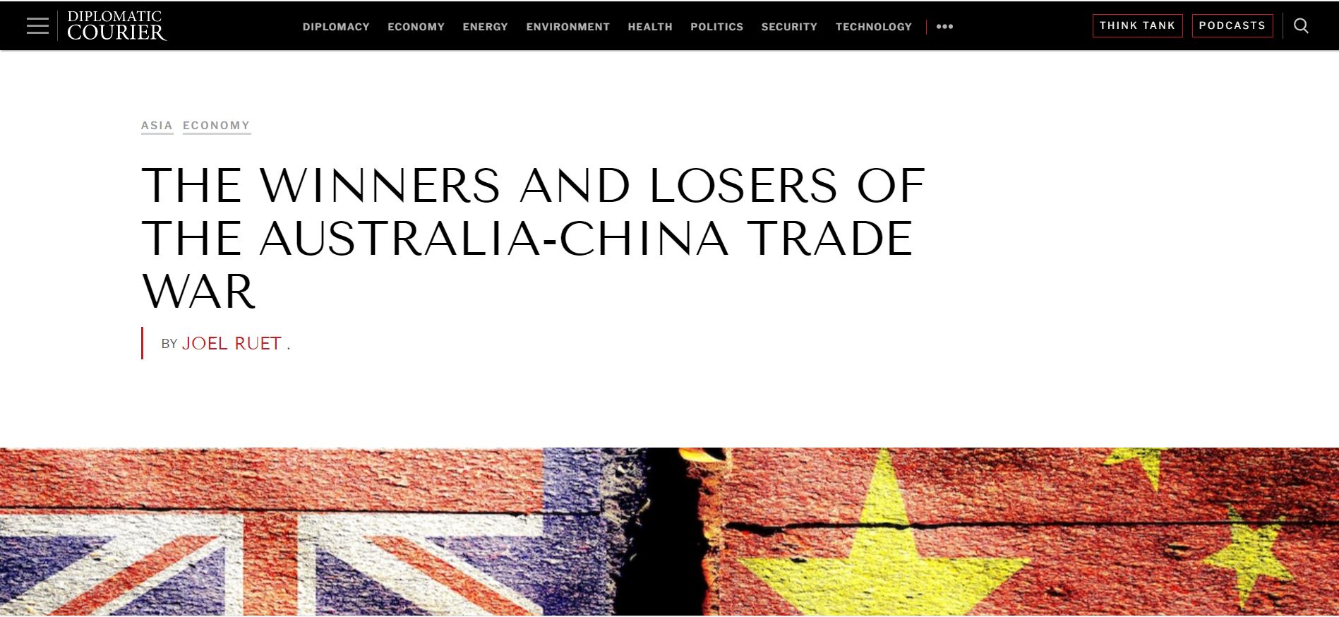 Tribune: The Winners and Losers of the Australian-China Trade War