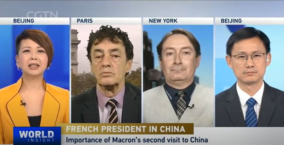 Joël Ruet on CGTN World Insight – Emmanuel Macron’s 2nd visit to China