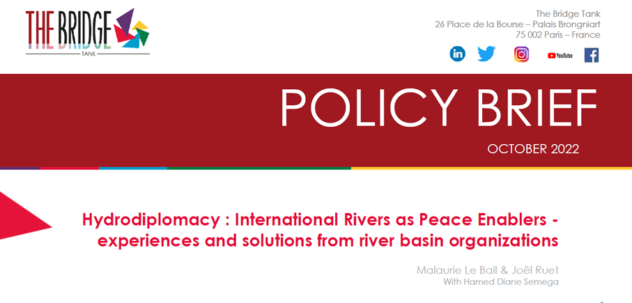 Hydrodiplomacy : International Rivers as Peace Enablers – experiences and solutions from river basin organizations